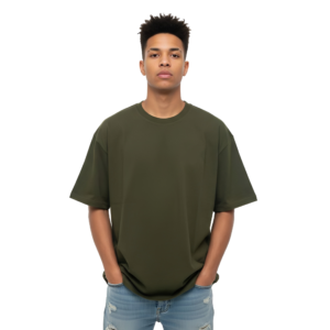 The Original 'Savage Vibes' Oversized Olive Tee