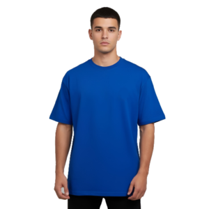 Metro Blue Unicorn Emblem Oversize T-Shirt | Pure Cotton