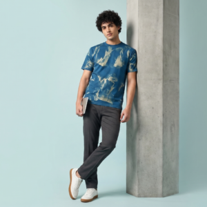 Military Green Acid Dot Streetwear T-Shirt
