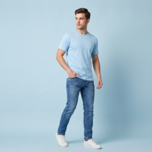 Sky Blue CloudEase Essential T-Shirt